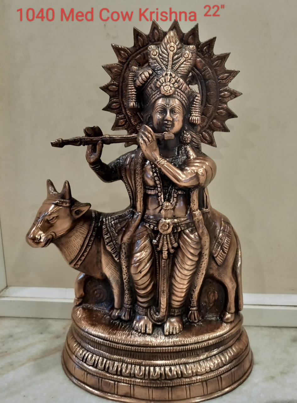 Sharu Space Cow Krishna Idol - 22''