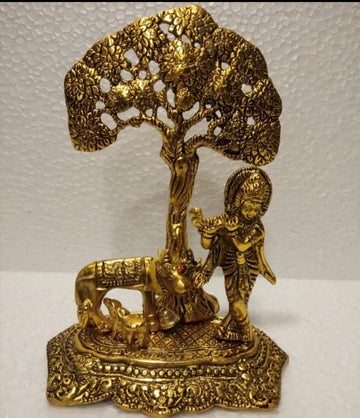 Sharu Space Cow Krishna with Tree