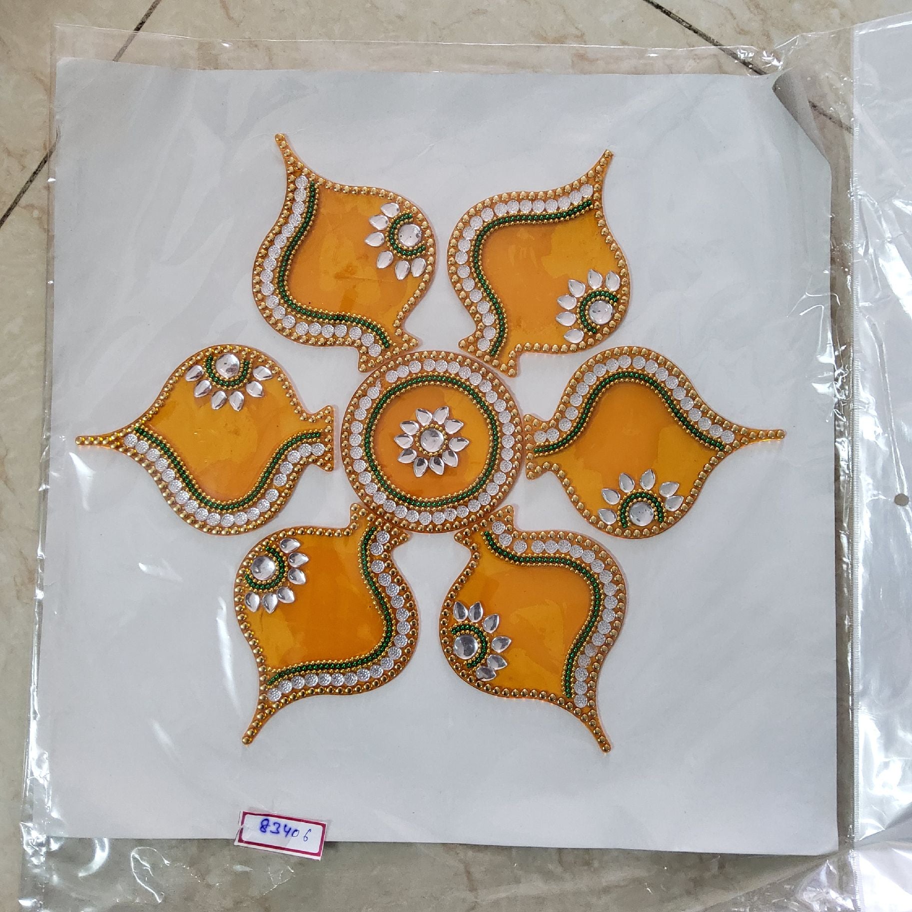 Sharu Space Acrylic Rangoli Design 20