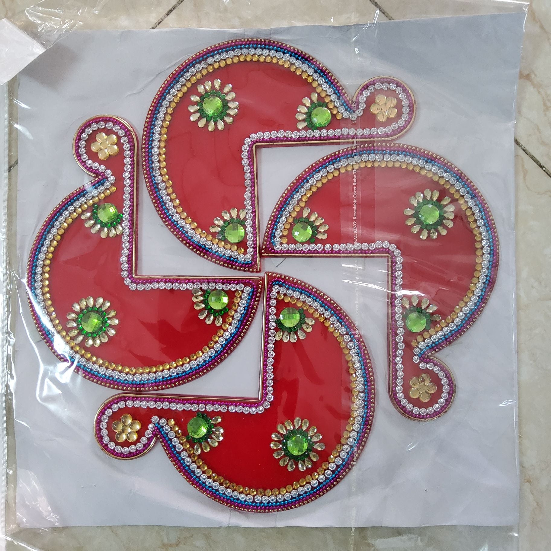 Sharu Space Acrylic Rangoli Design 8