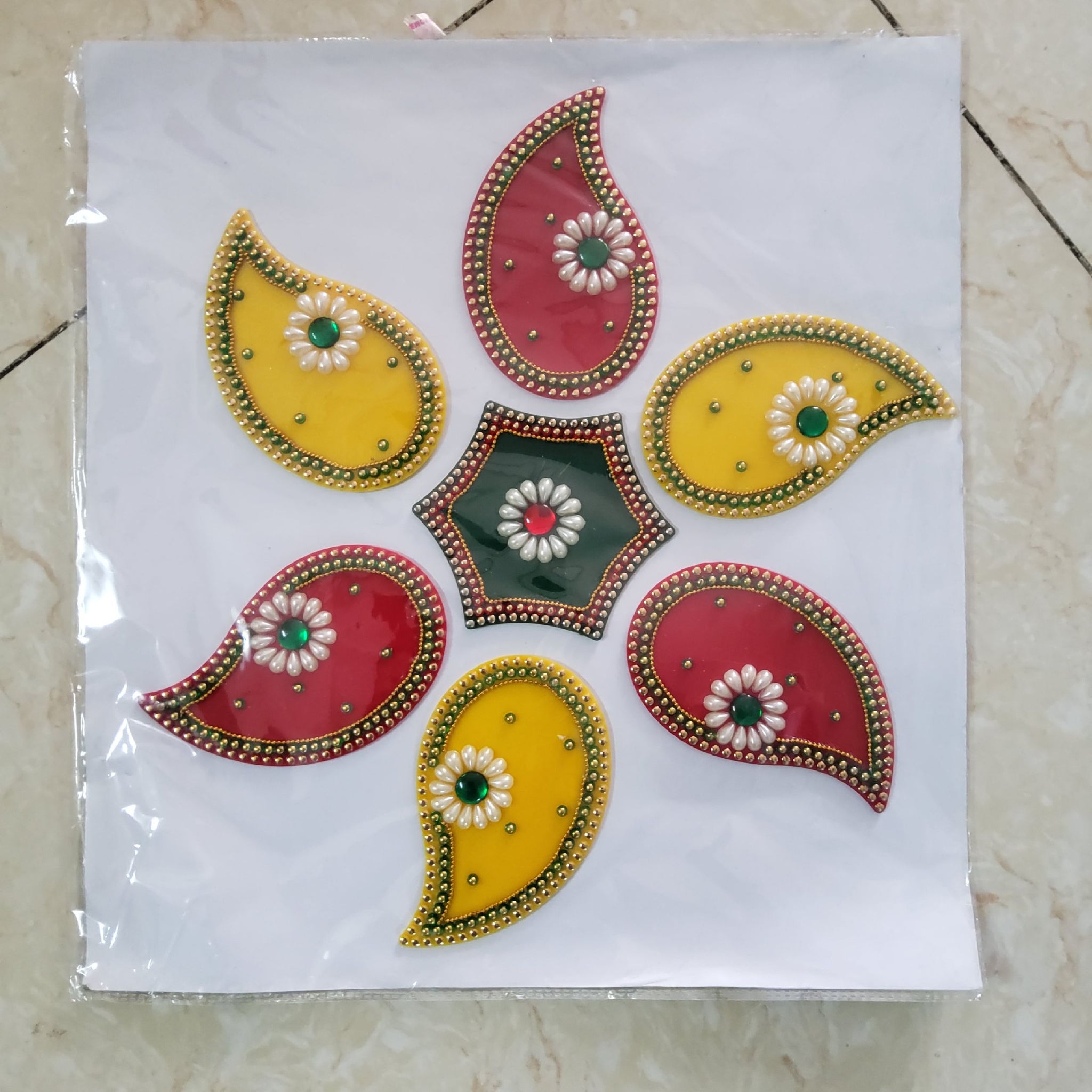 Sharu Space Acrylic Rangoli Design 7