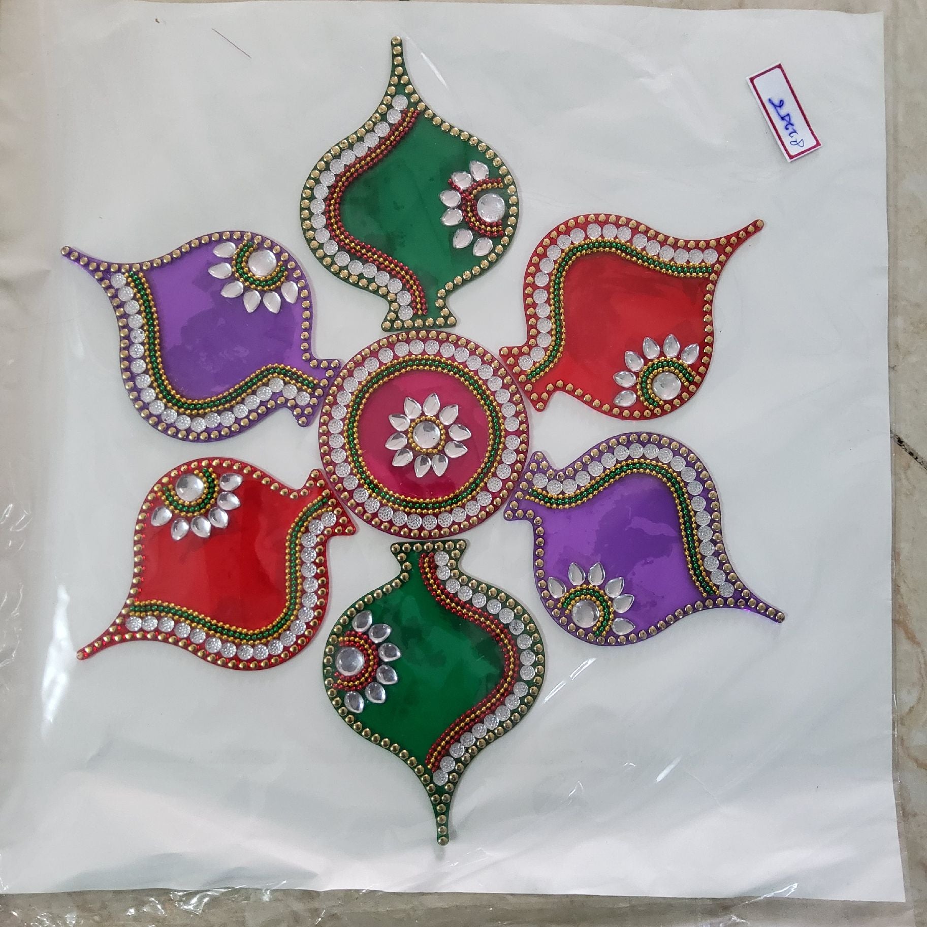 Sharu Space Acrylic Rangoli Design 4