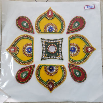 Sharu Space Acrylic Rangoli Design 2