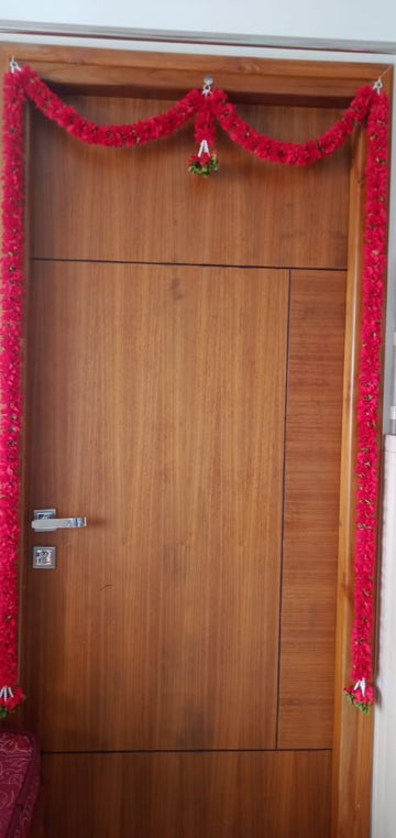 Sharu Space artificial Flower Door toran, Red