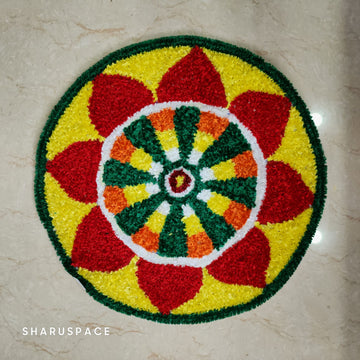 Sharu Space Canvas Rangoli Mat - Design 3