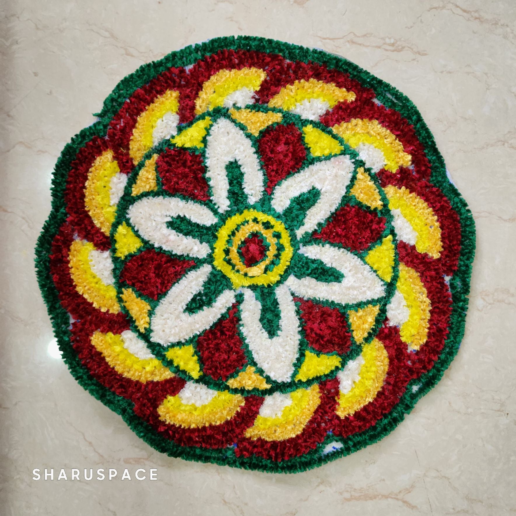 Sharu Space Canvas Rangoli Mat - Design 1